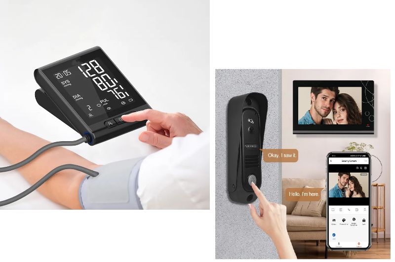 Bundle of Wireless Video Doorbell (HD Quality) and Blood Pressure Monitor